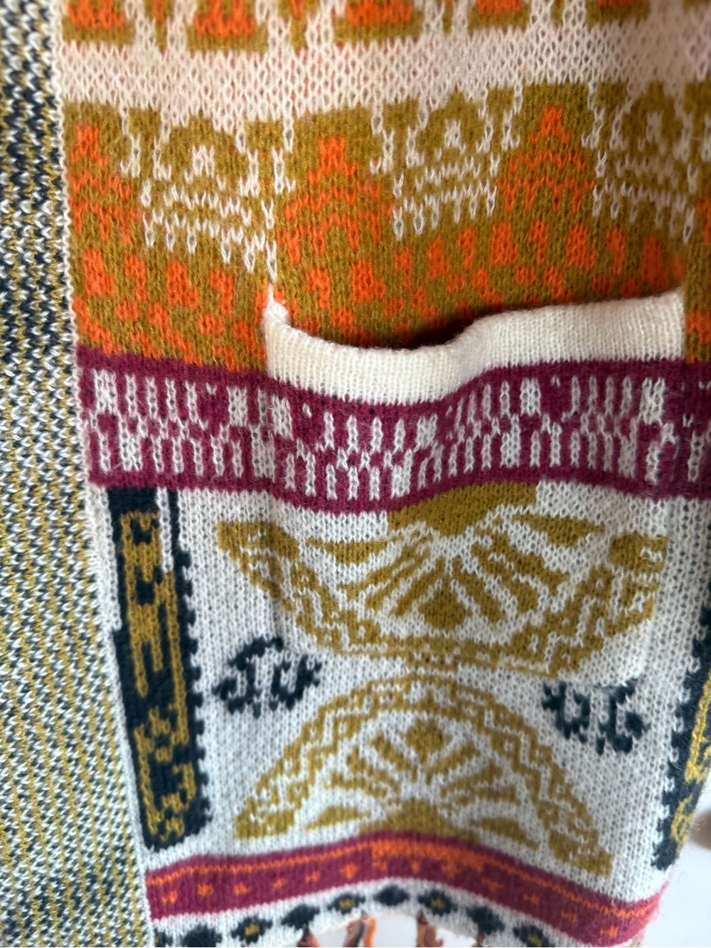 NWOT Torrid (Size. 00) Multicolor Patterned Open-Front Women’s Sweater Cardigan. - Picture 3 of 6